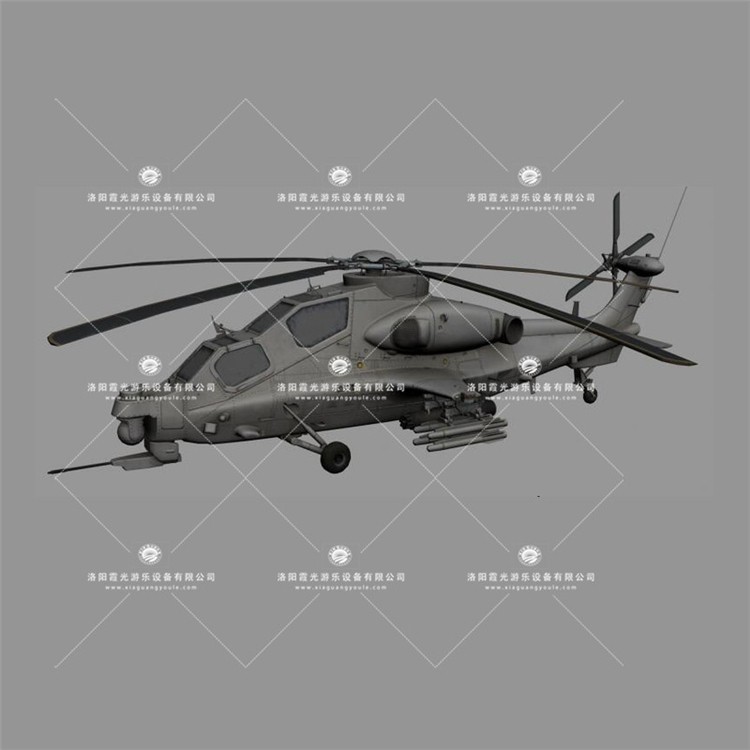 芗城武装直升机3D模型